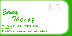 emma theisz business card
